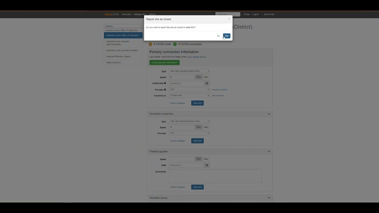 dataLink Part 2 - Updating Connectivity Info